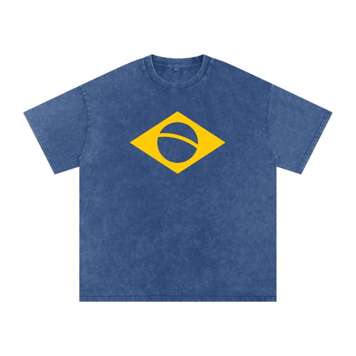 Flag Cotton T-Shirt - Oversized